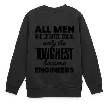 Ingenieur Geschenk Beruf Technik Maschine Jobs - Kinder Premium Organic Sweatshirt - Schwarz - Hinten - AI Model Kid Female (0cm)