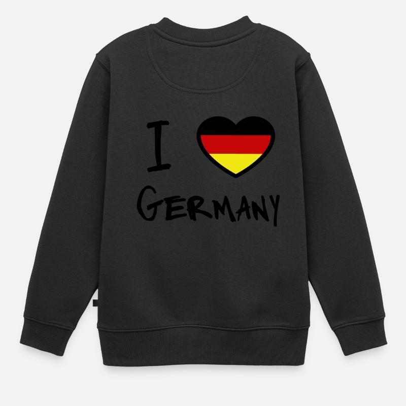 Allemagne - Sweat Premium enfant bio - noir