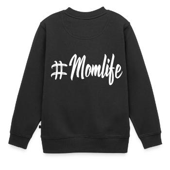maman maman maman maman maman cadeau maman maman maman - Sweat Premium enfant bio - noir - Dos - AI Model Kid Female (0cm)