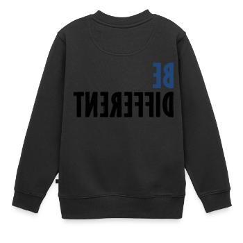 Saying Statement - Kids Premium Organic Sweatshirt - black - Back - AI Model Kid Female (0cm)