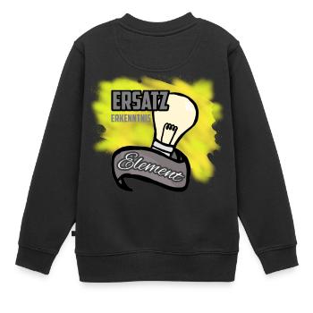 Je suis en état d’éd. Idée, connaissance - Sweat Premium enfant bio - noir - Dos - AI Model Kid Female (0cm)