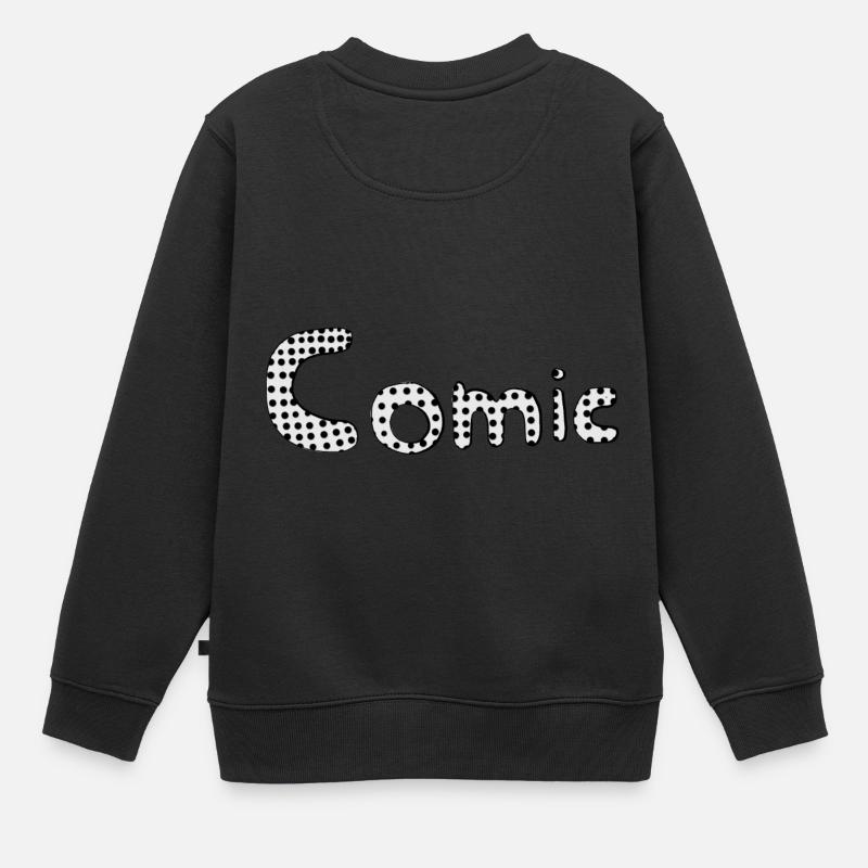 Comic - Kinder Premium Organic Sweatshirt - Schwarz