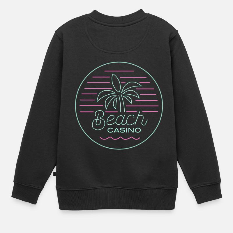 Casino de plage - Sweat Premium enfant bio - noir