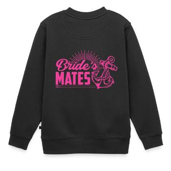 Bride´s mate - Kinder Premium Organic Sweatshirt - Schwarz - Hinten - AI Model Kid Female (0cm)