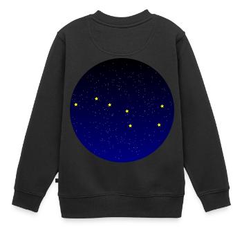 Großer Schöpflöffel - Kinder Premium Organic Sweatshirt - Schwarz - Hinten - AI Model Kid Female (0cm)