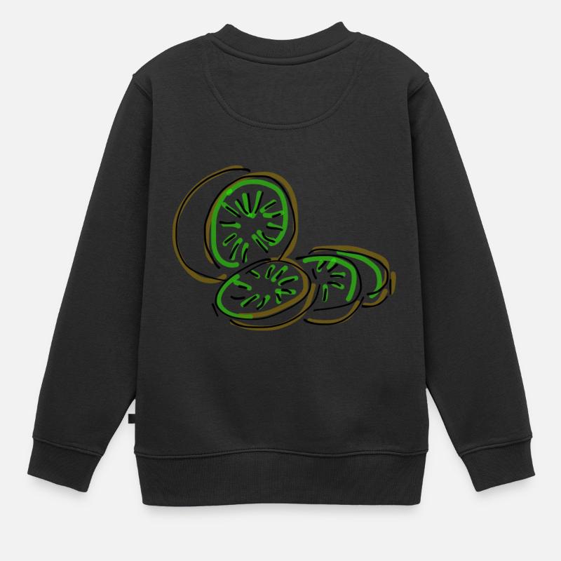 kiwi - Sweat Premium enfant bio - noir
