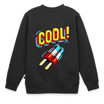 JR cool - Sweat Premium enfant bio - noir - Dos - AI Model Kid Female (0cm)