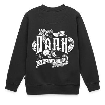 Serpent sombre - Sweat Premium enfant bio - noir - Dos - AI Model Kid Female (0cm)
