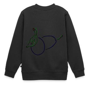 Prune - Sweat Premium enfant bio - noir - Dos - AI Model Kid Female (0cm)