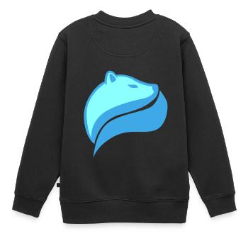 Polar Bear - Sweat Premium enfant bio - noir - Dos - AI Model Kid Female (0cm)