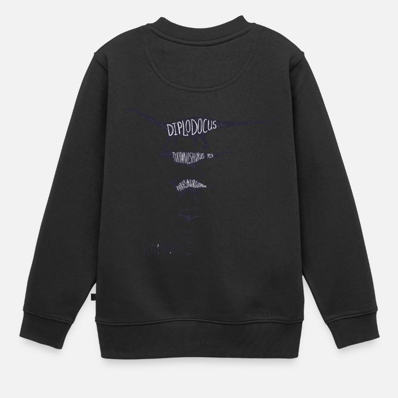 Dinosaurier - Kinder Premium Organic Sweatshirt - Schwarz