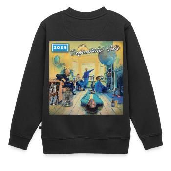 Manchester City parody - Definitely City - Kids Premium Organic Sweatshirt - black - Back - AI Model Kid Female (0cm)