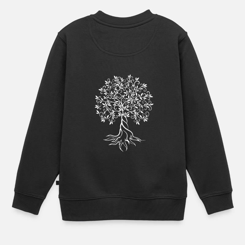 Arbre de la vie - Sweat Premium enfant bio - noir