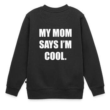 lustige Sprüche - Kinder Premium Organic Sweatshirt - Schwarz - Hinten - AI Model Kid Female (0cm)