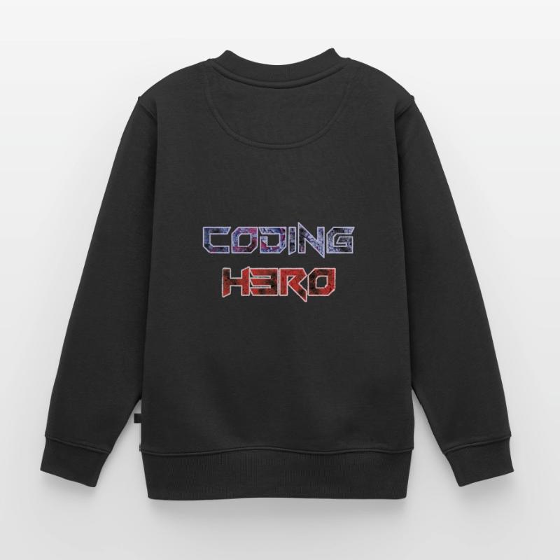 Coding Hero - héros de la programmation Sweat Premium enfant bio