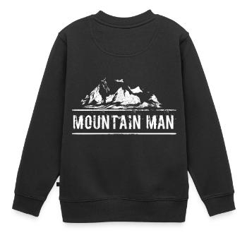 Mountain Man Sommets attaquants montagne amoureux de la nature - Sweat Premium enfant bio - noir - Dos - AI Model Kid Female (0cm)