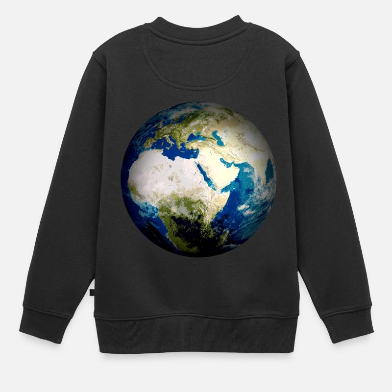Planète Terre - Sweat Premium enfant bio - noir