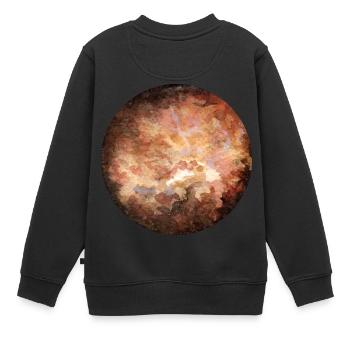 Venus - Kinder Premium Organic Sweatshirt - Schwarz - Hinten - AI Model Kid Female (0cm)