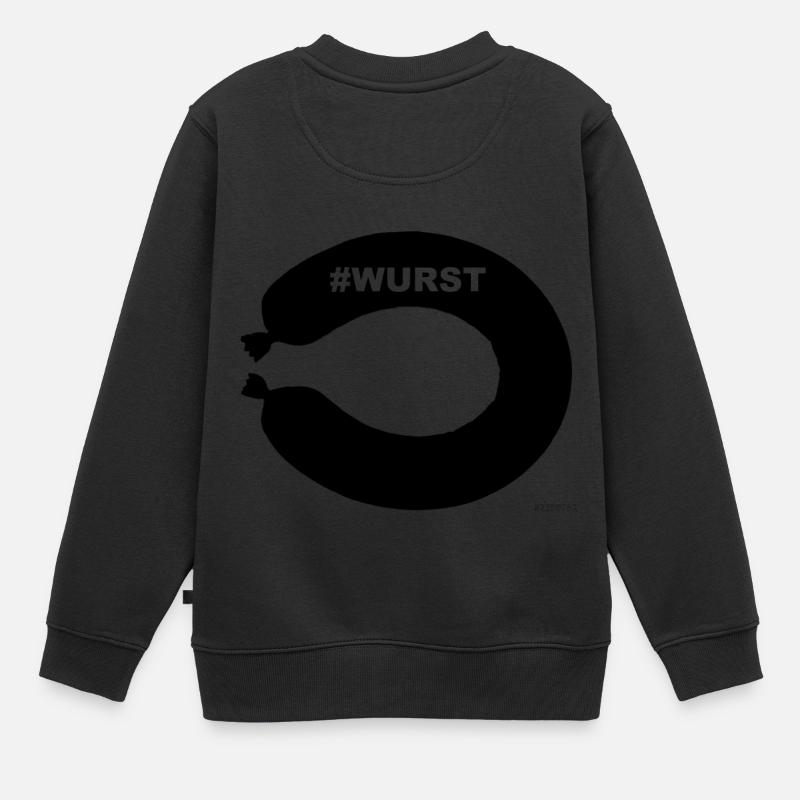 Fleischwurst Geschenk Geschenkidee Idee - Kinder Premium Organic Sweatshirt - Schwarz