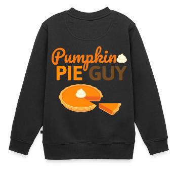 Gâteau à la citrouille - Gâteau à la citrouille Halloween Fall - Sweat Premium enfant bio - noir - Dos - AI Model Kid Female (0cm)