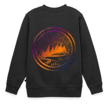 Je déteste les gens - Je déteste les gens - Sweat Premium enfant bio - noir - Dos - AI Model Kid Female (0cm)