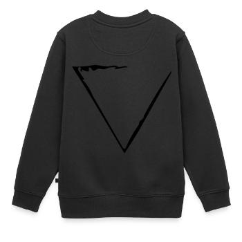 Element Wasser - Kinder Premium Organic Sweatshirt - Schwarz - Hinten - AI Model Kid Female (0cm)