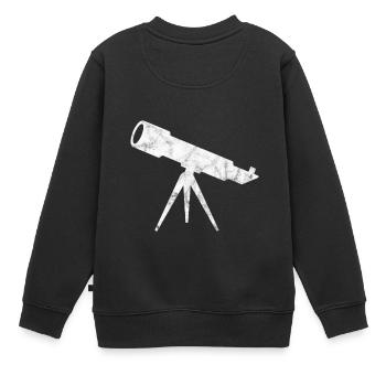 Astrologie - Kinder Premium Organic Sweatshirt - Schwarz - Hinten - AI Model Kid Female (0cm)
