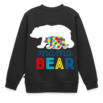 Autismus Autist ADHS Mutter Mama Asperger Geschenk - Kinder Premium Organic Sweatshirt - Schwarz - Hinten - AI Model Kid Female (0cm)