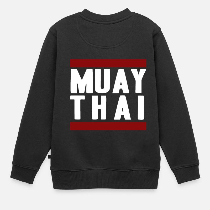 MuayThai - Kinder Premium Organic Sweatshirt - Schwarz