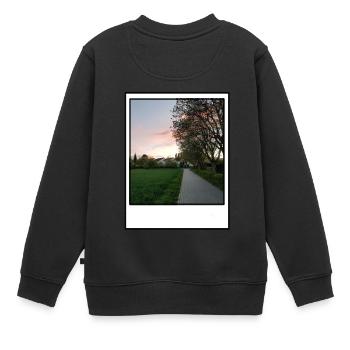 Photo - Sweat Premium enfant bio - noir - Dos - AI Model Kid Female (0cm)