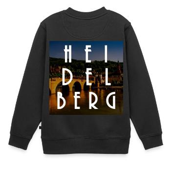 Heidelberg - Sweat Premium enfant bio - noir - Dos - AI Model Kid Female (0cm)