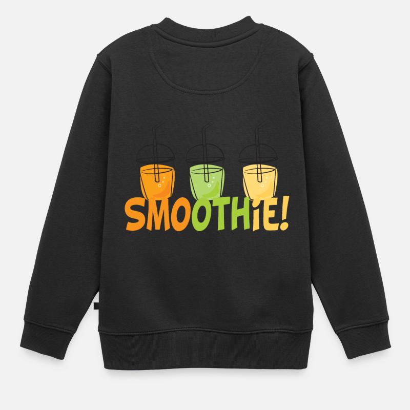 Smoothie - Kinder Premium Organic Sweatshirt - Schwarz
