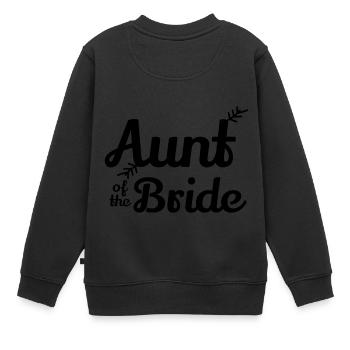 Bachelorette Fête Tante de la mariée - Idée cadeau - Sweat Premium enfant bio - noir - Dos - AI Model Kid Female (0cm)