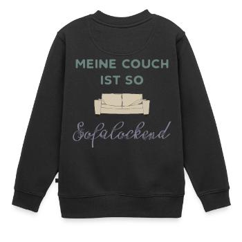 mon canapé - Sweat Premium enfant bio - noir - Dos - AI Model Kid Female (0cm)