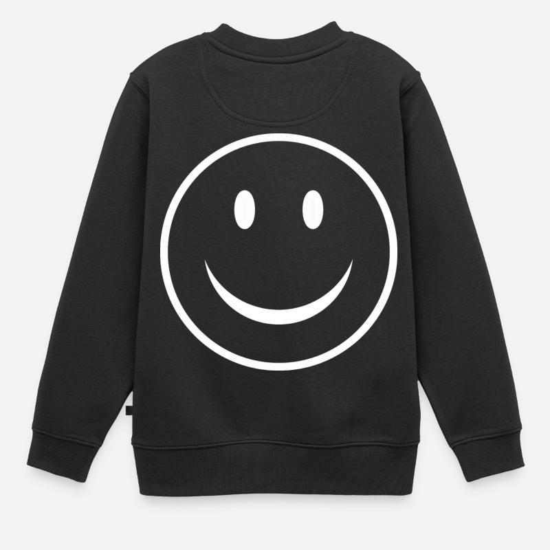 Smiley - Sweat Premium enfant bio - noir