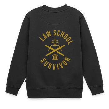 Survivant de l'école de droit - Sweat Premium enfant bio - noir - Dos - AI Model Kid Female (0cm)