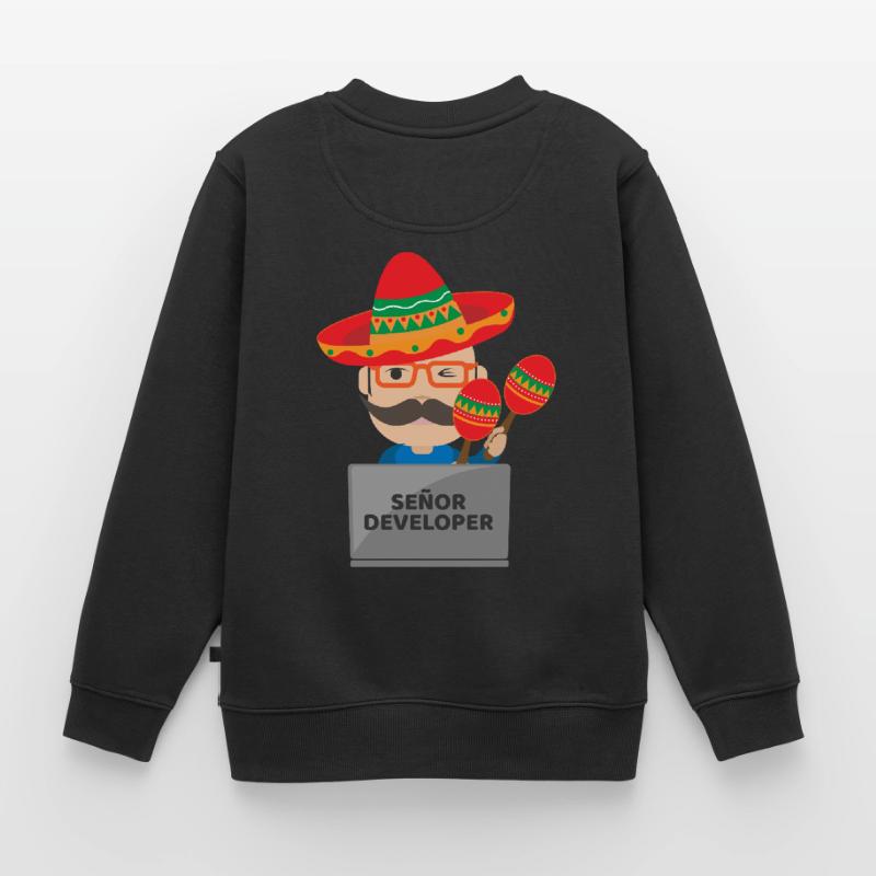 Señor Developer Senior Developer - Geschenkidee Kinder Premium Organic Sweatshirt