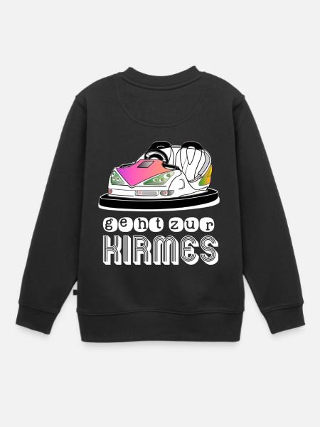Kirmes Fahrgeschäft autoscooter Boxauto - Kinder Premium Organic Sweatshirt - Schwarz
