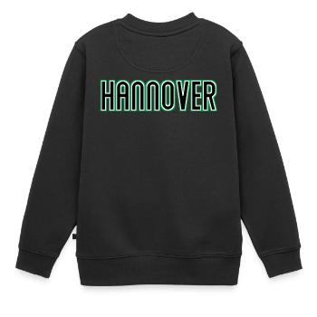 Un fan de Kröpcke fier de son cadeau pour la ville du football de Hanovre - Sweat Premium enfant bio - noir - Dos - AI Model Kid Female (0cm)