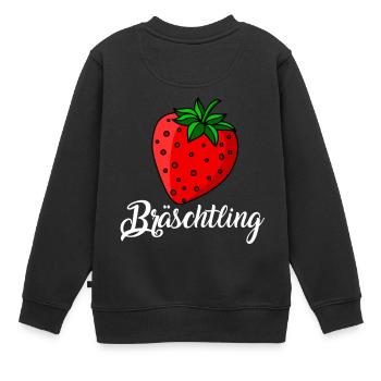 Dialecte souabe - Bräschtling schwabenland - Sweat Premium enfant bio - noir - Dos - AI Model Kid Female (0cm)