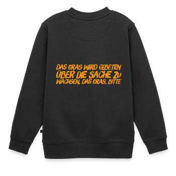 über das Vergessen - Kinder Premium Organic Sweatshirt - Schwarz - Hinten - AI Model Kid Female (0cm)