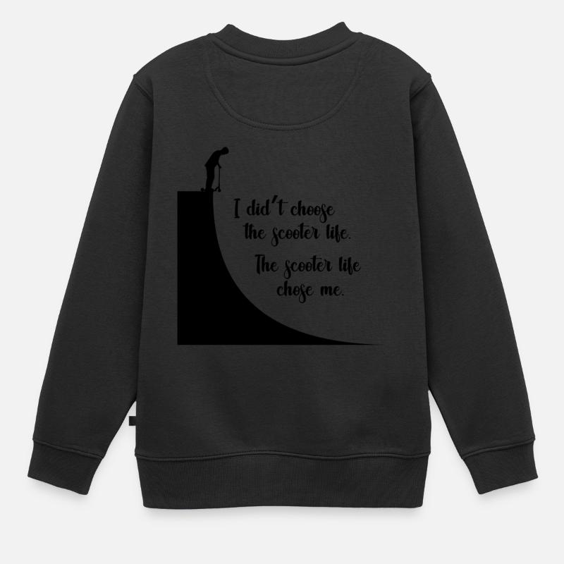 Scooter life - Sweat Premium enfant bio - noir