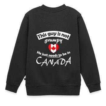 Canada - Sweat Premium enfant bio - noir - Dos - AI Model Kid Female (0cm)