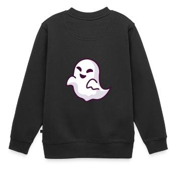 fantôme - Sweat Premium enfant bio - noir - Dos - AI Model Kid Female (0cm)