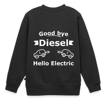 Voiture électrique - Sweat Premium enfant bio - noir - Dos - AI Model Kid Female (0cm)