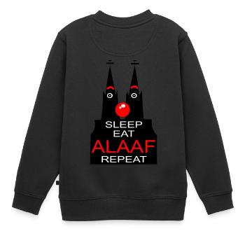 Kölsch de Cologne Cathédrale Kölle Alaaf Rhing nez carnaval - Sweat Premium enfant bio - noir - Dos - AI Model Kid Female (0cm)