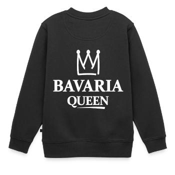 Reine de Bavière - Sweat Premium enfant bio - noir - Dos - AI Model Kid Female (0cm)