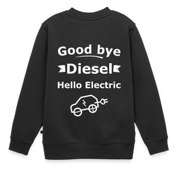 Diesel au revoir - Sweat Premium enfant bio - noir - Dos - AI Model Kid Female (0cm)