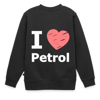 J’adore l’essence - Sweat Premium enfant bio - noir - Dos - AI Model Kid Female (0cm)
