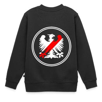 L’aigle polonais - Sweat Premium enfant bio - noir - Dos - AI Model Kid Female (0cm)